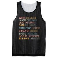 History Month Strong Women Empowered Gift Feminist Mesh Reversible Basketball Jersey Tank