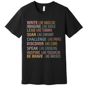 History Month Strong Women Empowered Gift Feminist Premium T-Shirt