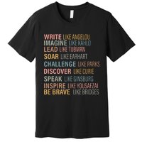 History Month Strong Women Empowered Gift Feminist Premium T-Shirt