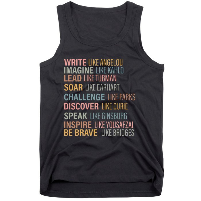 History Month Strong Women Empowered Gift Feminist Tank Top