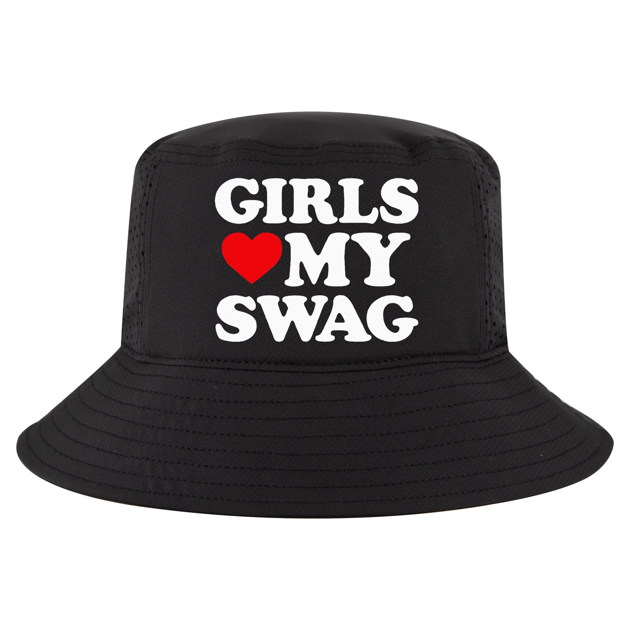 Heart My Swag Girl Love my Swag Valentine's Day Heart Cool Comfort Performance Bucket Hat