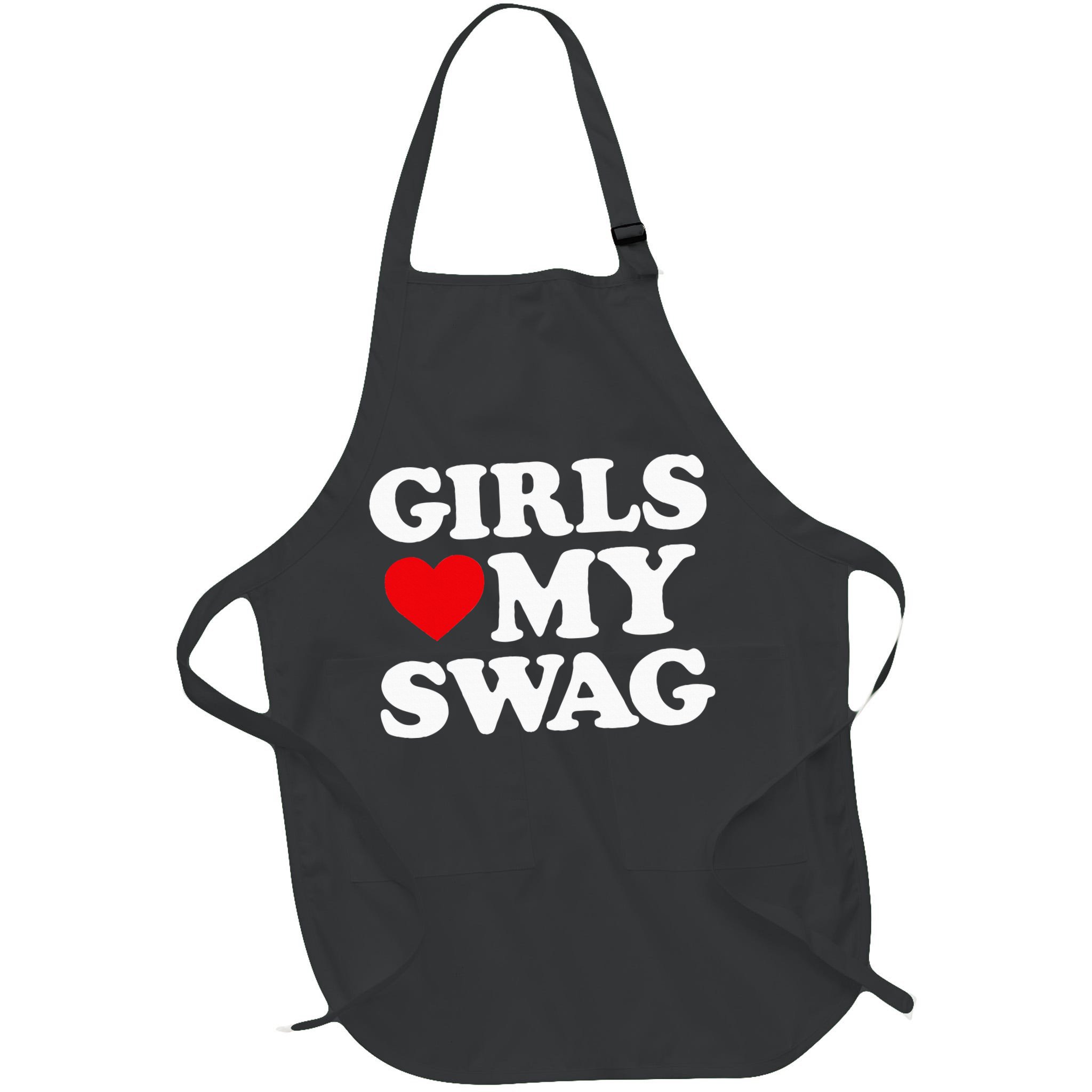Heart My Swag Girl Love my Swag Valentine's Day Heart Apron