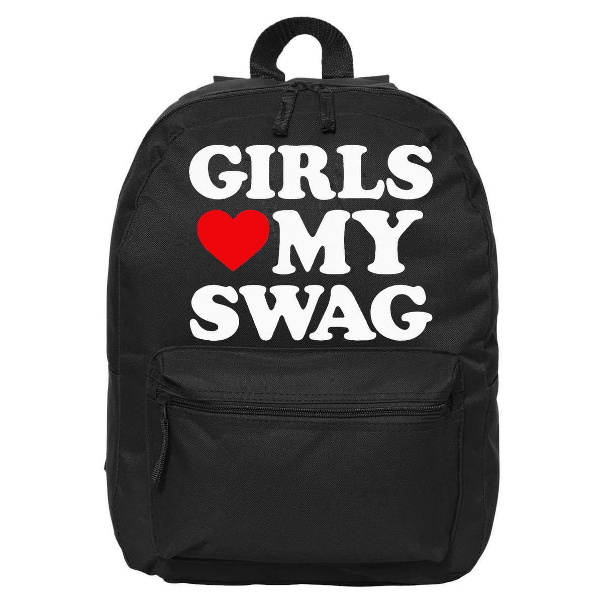 Heart My Swag Girl Love my Swag Valentine's Day Heart 16 in Basic Backpack