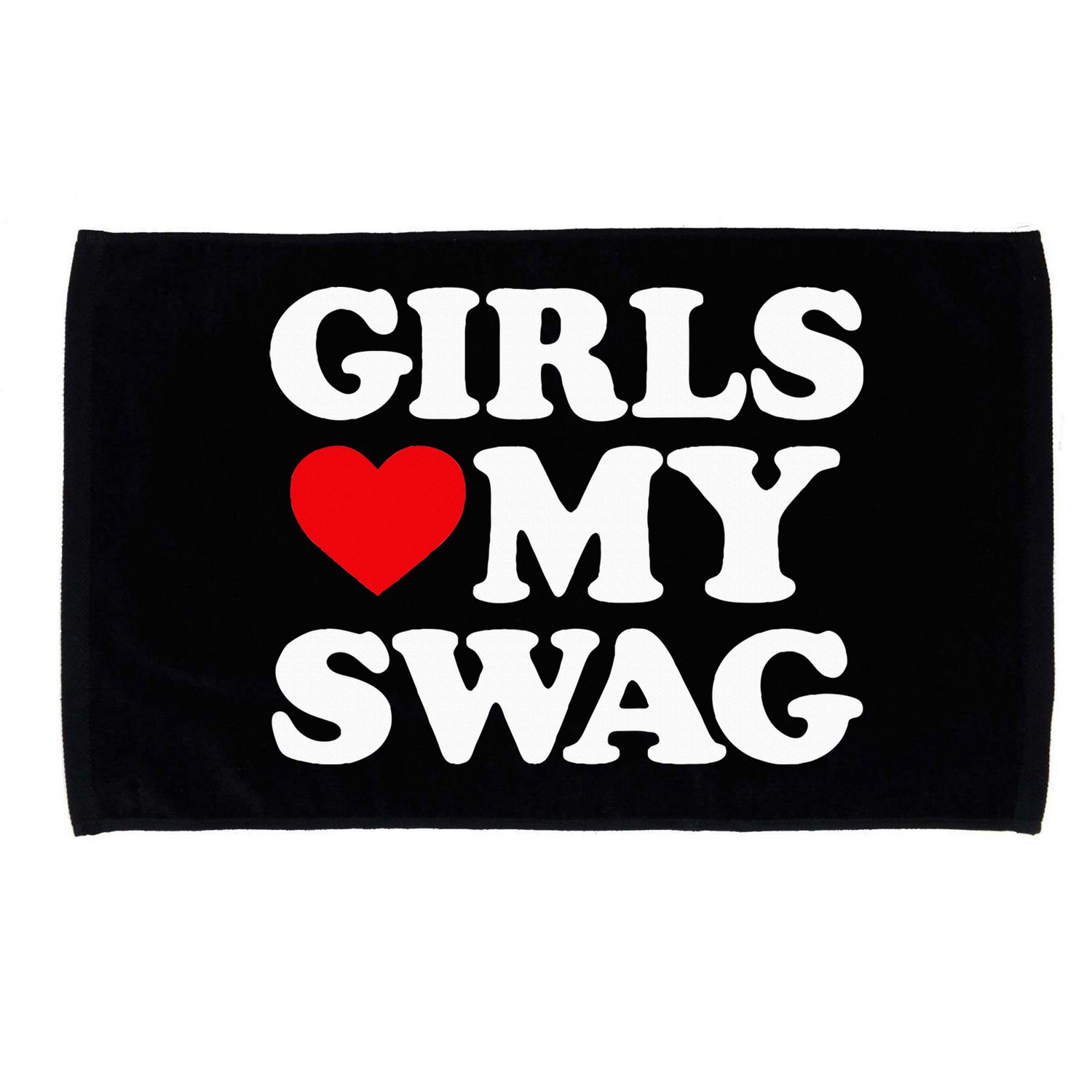 Heart My Swag Girl Love my Swag Valentine's Day Heart Microfiber Hand Towel