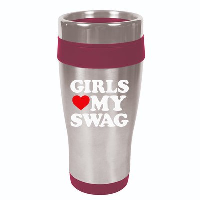 Heart My Swag Girl Love my Swag Valentine's Day Heart 16oz Travel Tumbler