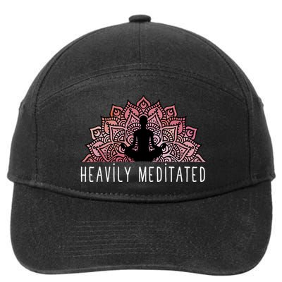 Heavily Meditated Spiritual Daily Meditation Zen 7-Panel Snapback Hat