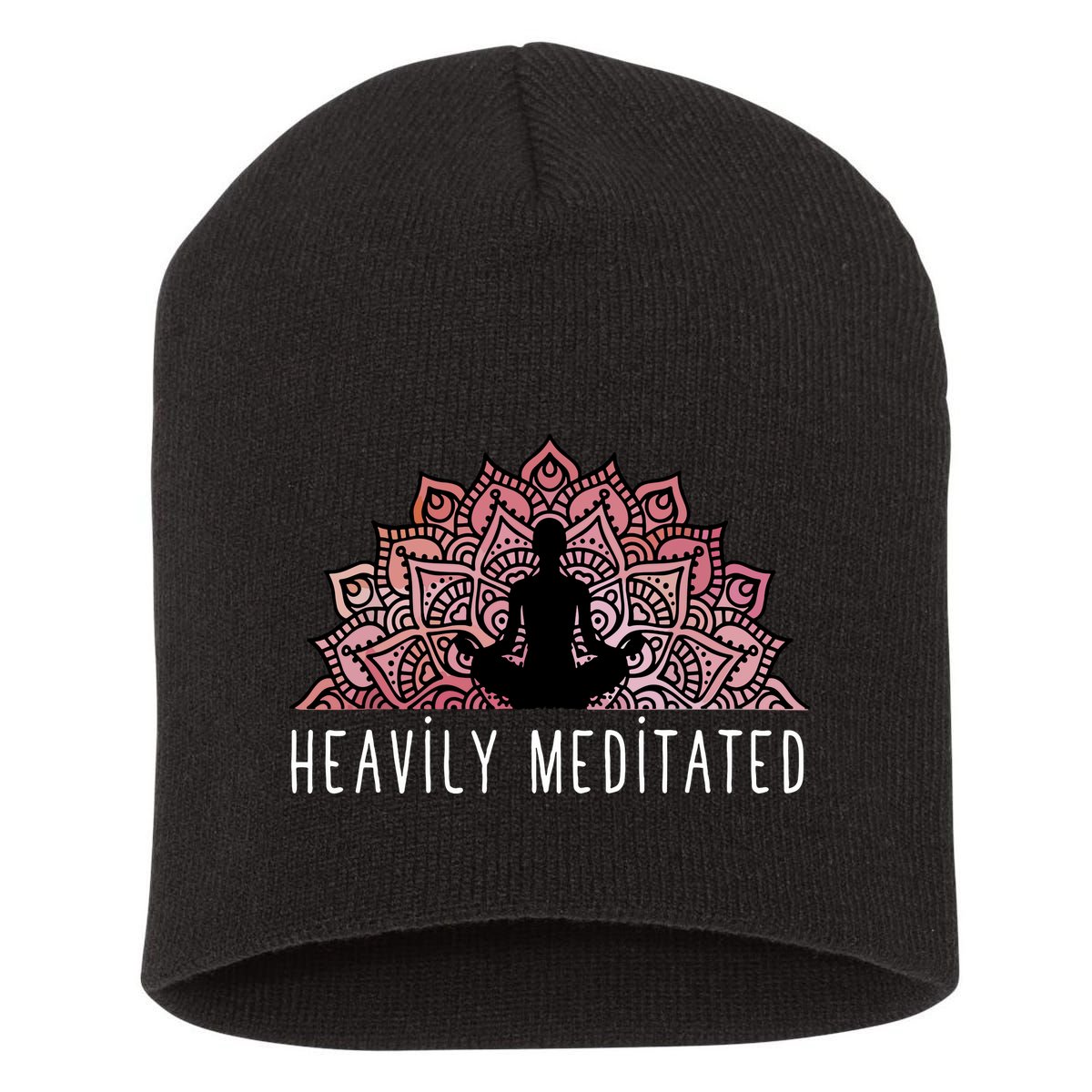 Heavily Meditated Spiritual Daily Meditation Zen Short Acrylic Beanie