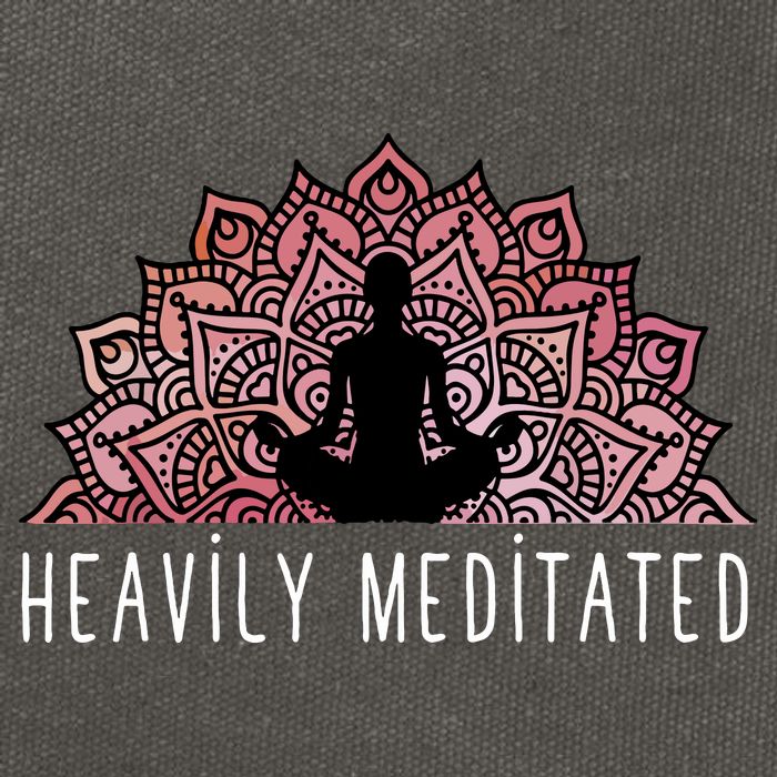 Heavily Meditated Spiritual Daily Meditation Zen Cotton Canvas Backpack