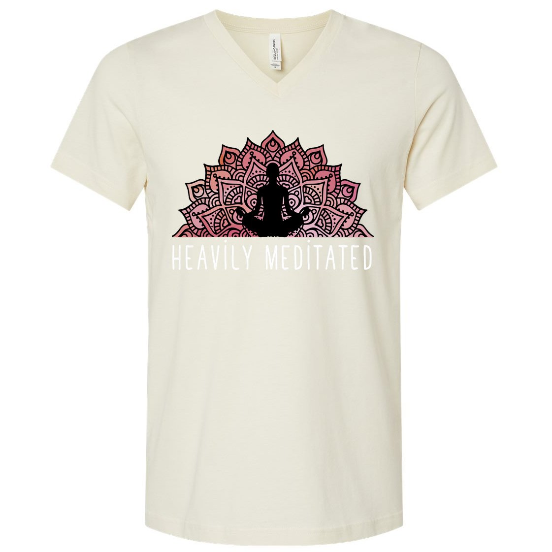 Heavily Meditated Spiritual Daily Meditation Zen V-Neck T-Shirt
