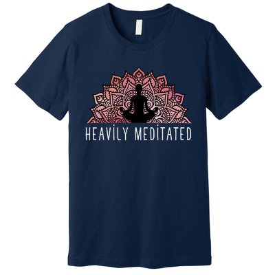 Heavily Meditated Spiritual Daily Meditation Zen Premium T-Shirt