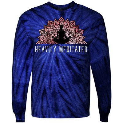 Heavily Meditated Spiritual Daily Meditation Zen Tie-Dye Long Sleeve Shirt