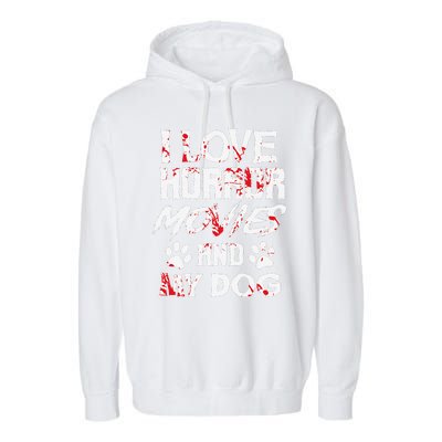 Horror Movies Scary Film Lovers Halloween Fans Thriller Garment-Dyed Fleece Hoodie