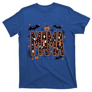 Halloween Mama Spooky Vibes Mama With Spider Gift T-Shirt