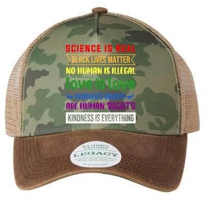 History Month Science Is Real Black Live Matter LGBT Pride Legacy Tie Dye Trucker Hat