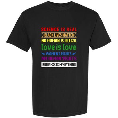 History Month Science Is Real Black Live Matter LGBT Pride Garment-Dyed Heavyweight T-Shirt