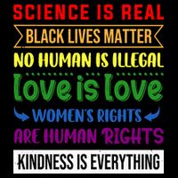 History Month Science Is Real Black Live Matter LGBT Pride Doggie Tank