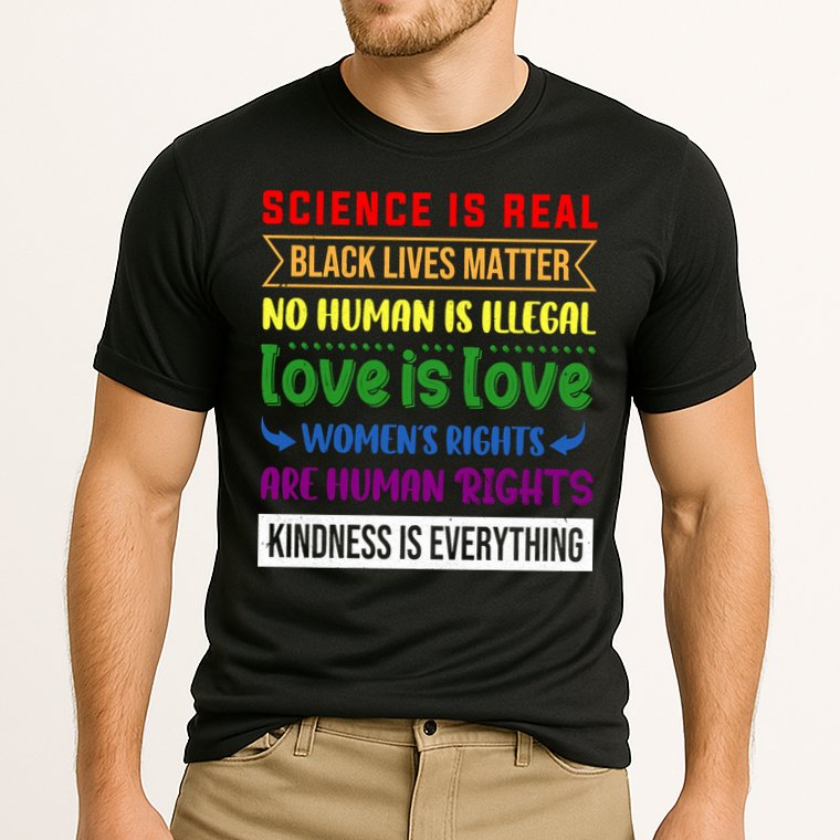 History Month Science Is Real Black Live Matter LGBT Pride Performance Shirt