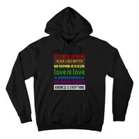 History Month Science Is Real Black Live Matter LGBT Pride Hoodie