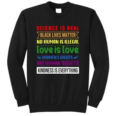 History Month Science Is Real Black Live Matter LGBT Pride Sweatshirt