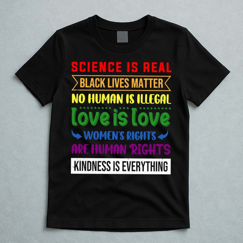 History Month Science Is Real Black Live Matter LGBT Pride T-Shirt