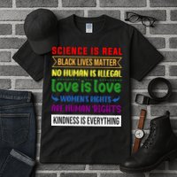 History Month Science Is Real Black Live Matter LGBT Pride Tall T-Shirt