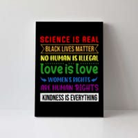 History Month Science Is Real Black Live Matter LGBT Pride Canvas