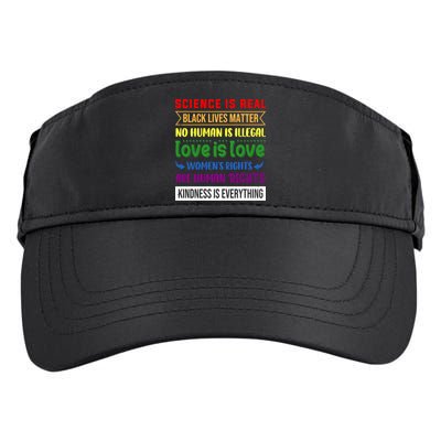 History Month Science Is Real Black Live Matter LGBT Pride Adult Drive Performance Visor