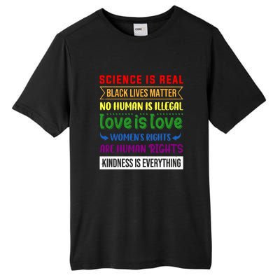 History Month Science Is Real Black Live Matter LGBT Pride Tall Fusion ChromaSoft Performance T-Shirt