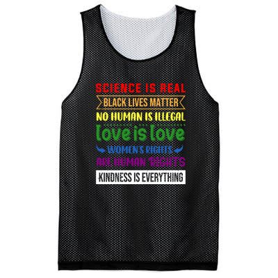 History Month Science Is Real Black Live Matter LGBT Pride Mesh Reversible Basketball Jersey Tank