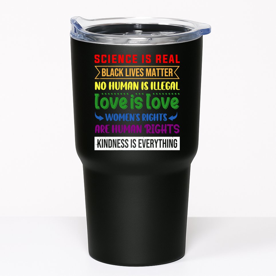 History Month Science Is Real Black Live Matter LGBT Pride Tumbler