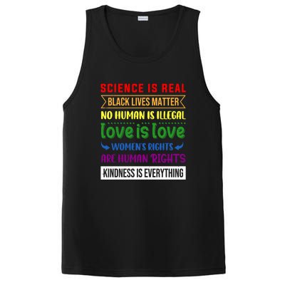 History Month Science Is Real Black Live Matter LGBT Pride PosiCharge Competitor Tank