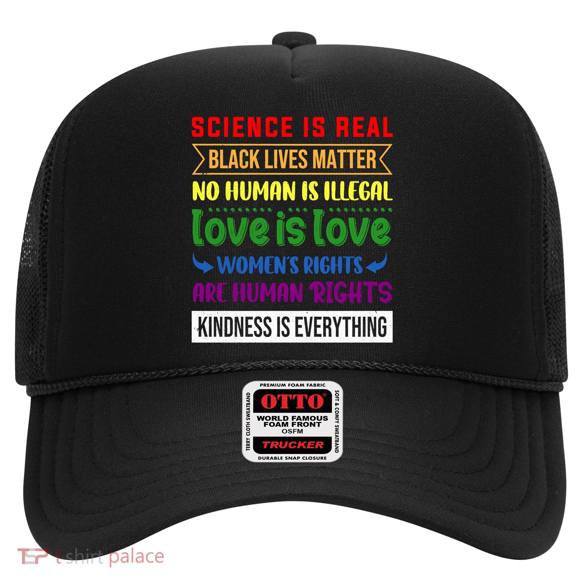History Month Science Is Real Black Live Matter LGBT Pride Trucker Hat