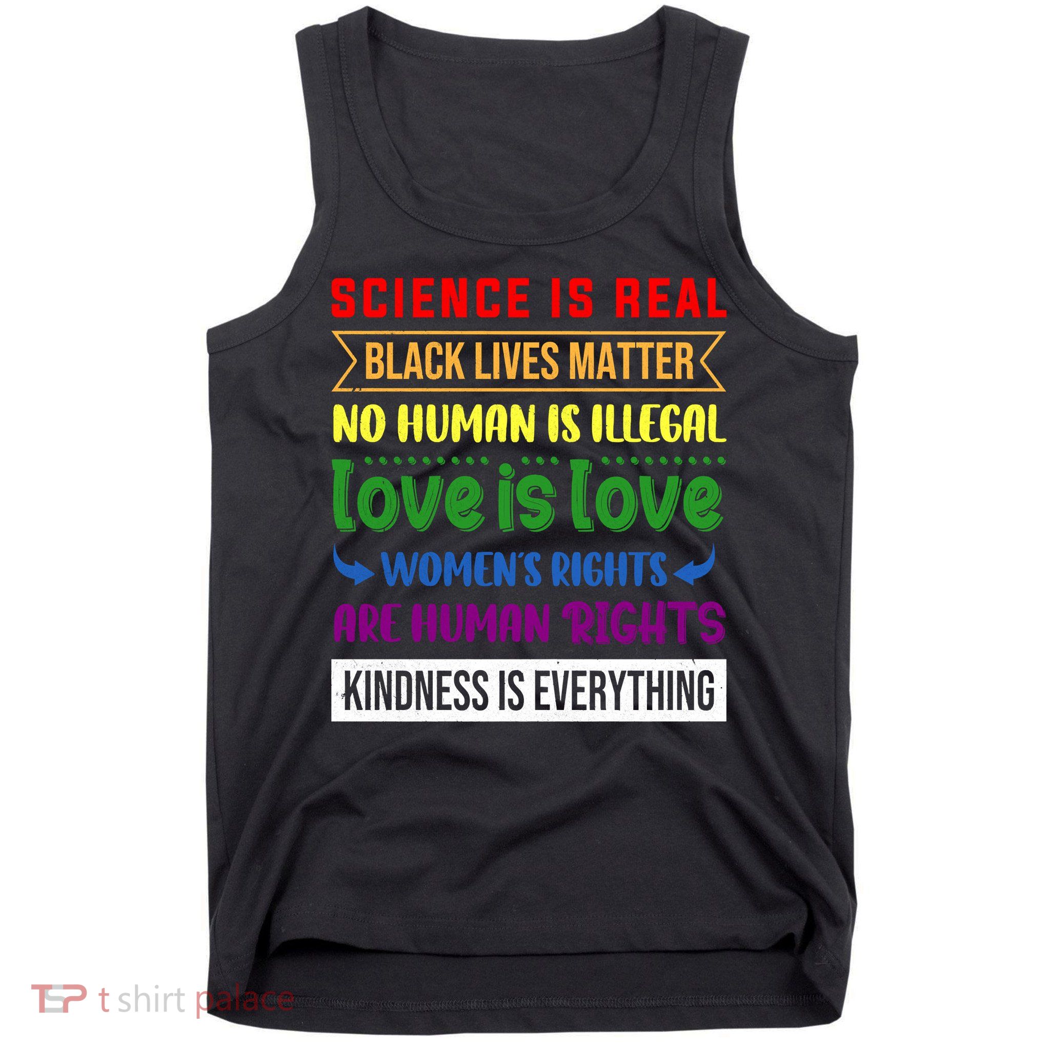History Month Science Is Real Black Live Matter LGBT Pride Tank Top