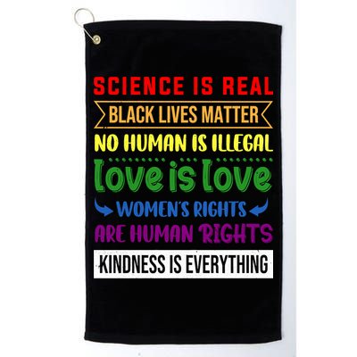 History Month Science Is Real Black Live Matter LGBT Pride Golf Towel