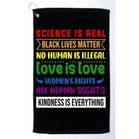 History Month Science Is Real Black Live Matter LGBT Pride Golf Towel