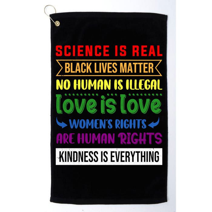 History Month Science Is Real Black Live Matter LGBT Pride Golf Towel