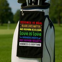 History Month Science Is Real Black Live Matter LGBT Pride Golf Towel