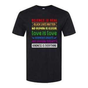 History Month Science Is Real Black Live Matter LGBT Pride Softstyle CVC T-Shirt