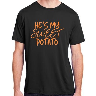 HeS My Sweet Potato I Yam Thanksgiving Couples Family Adult ChromaSoft Performance T-Shirt