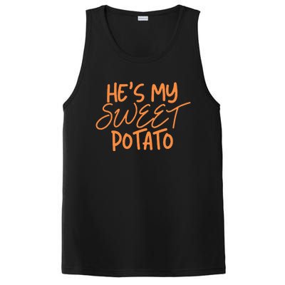 HeS My Sweet Potato I Yam Thanksgiving Couples Family PosiCharge Competitor Tank