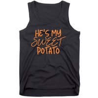 HeS My Sweet Potato I Yam Thanksgiving Couples Family Tank Top