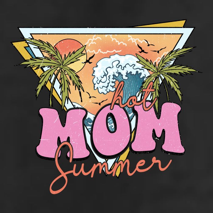 Hot Mom Summer 7 Panel Mesh Trucker Snapback Hat