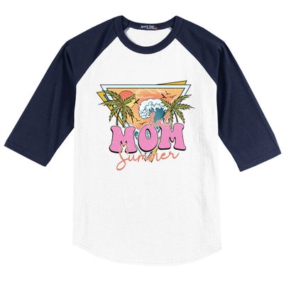 Hot Mom Summer Baseball Sleeve Shirt