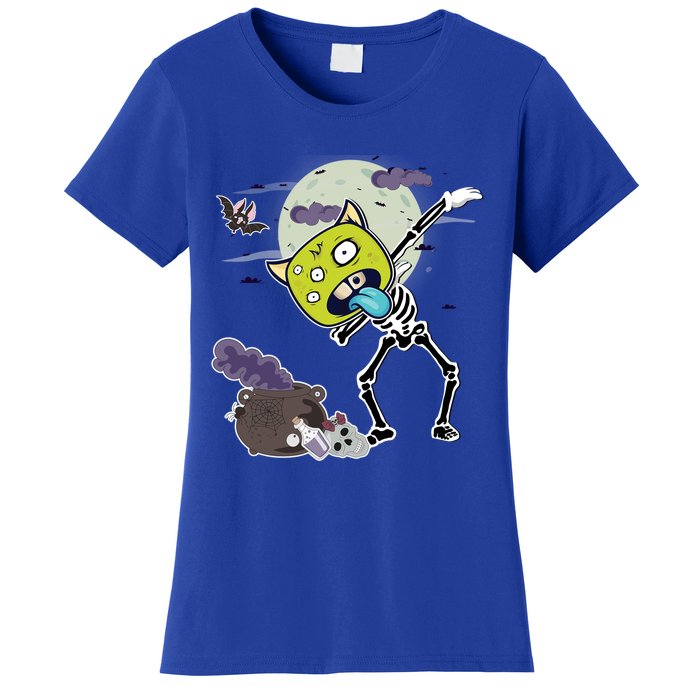 Halloween Monster Skeleton Dabbing Great Gift Women's T-Shirt