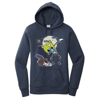 Halloween Monster Skeleton Dabbing Great Gift Women's Pullover Hoodie