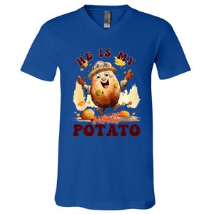 Hes My Sweet Potato Yes I Yam Fall Couples Matching Tees Cool Gift V-Neck T-Shirt