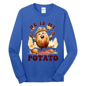 Hes My Sweet Potato Yes I Yam Fall Couples Matching Tees Cool Gift Tall Long Sleeve T-Shirt