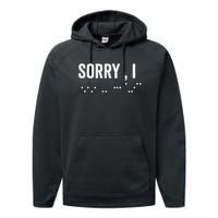 Hidden Message Sorry IDGAF Chords Guitar Performance Fleece Hoodie