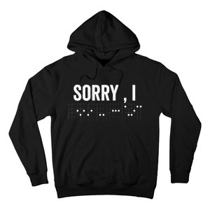 Hidden Message Sorry IDGAF Chords Guitar Hoodie