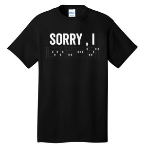 Hidden Message Sorry IDGAF Chords Guitar Tall T-Shirt